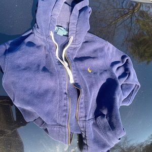 Polo Sweater Zip Up Hoodie Size Medium